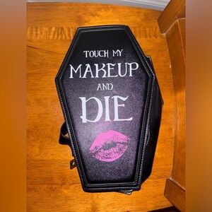Dolls Kill Current Mood Coffin Cosmetic Bag